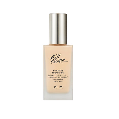 CLIO Kill Cover New Matte Foundation SPF20, PA++ (38G) [7 Shades to Choose]