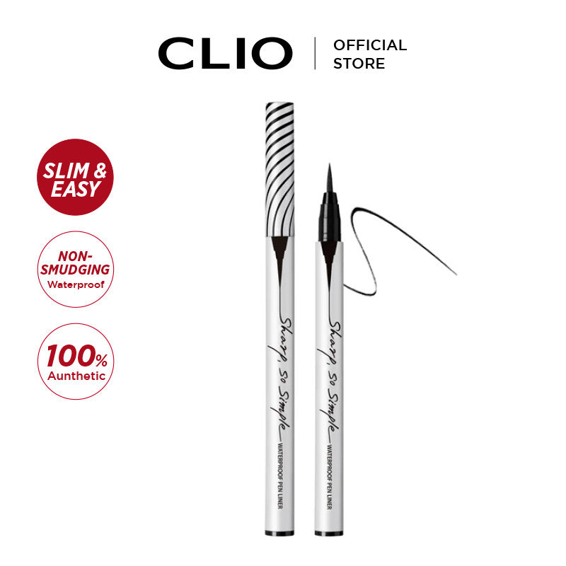 CLIO Sharp, So Simple Waterproof Pen Liner (19AD) [2 Colors to Choose]