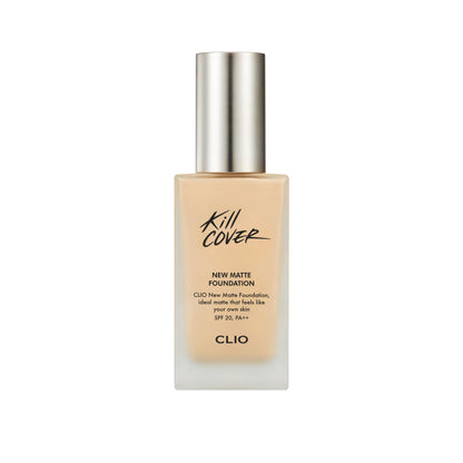 CLIO Kill Cover New Matte Foundation SPF20, PA++ (38G) [7 Shades to Choose]