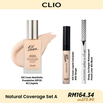 CLIO Natural Coverage Bundle Set- 4 Option to Choose