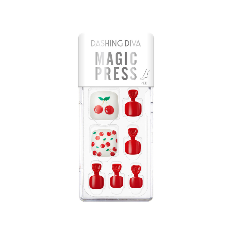 DASHING DIVA Magic Press Regular Pedi Cherries Jubilee MDR3S081P