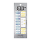 DASHING DIVA Gloss Gel Strip Big Stone Mani Glow Up Sky Flower GVP324B