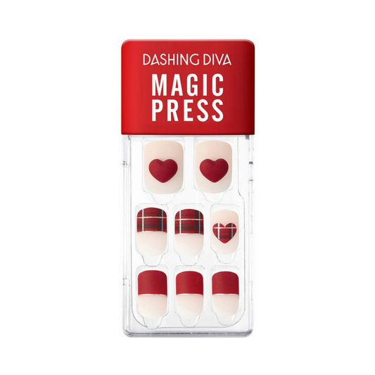 DASHING DIVA Magic Press Wonder Red Mani Better Than Heart MDR821