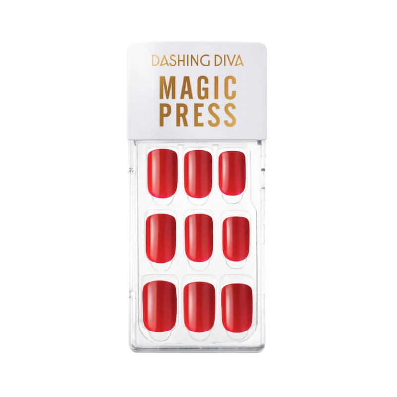 DASHING DIVA Magic Press Mani Red Heel MAU007 (Dear Classic Collection)