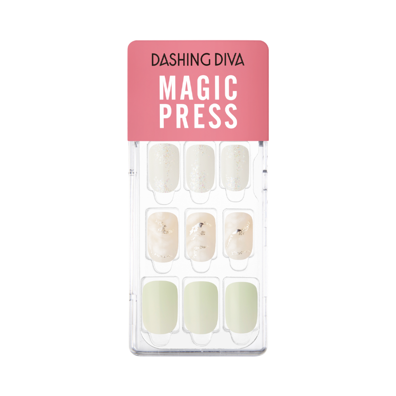 DASHING DIVA Magic Press Mani Silver Charming MGL127RR