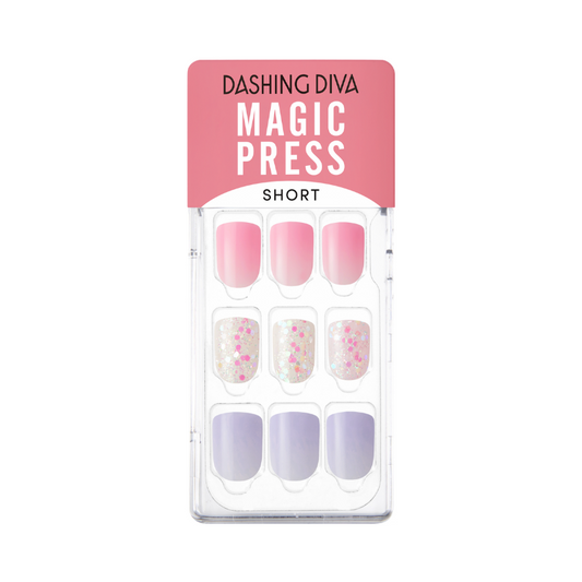 DASHING DIVA Magic Press Short Mani Cotton Candy Syrup MDR1227SS