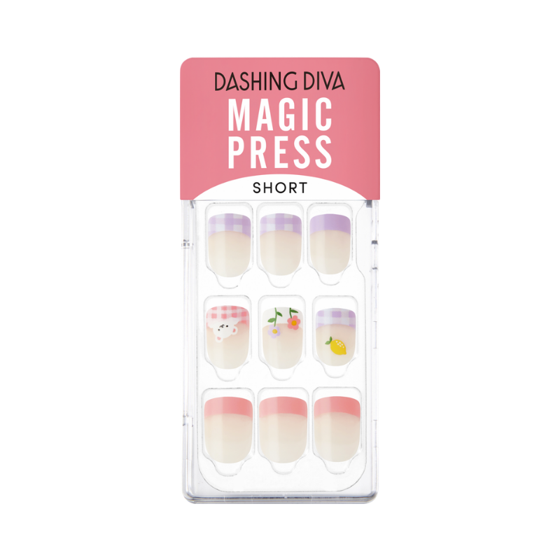 DASHING DIVA Magic Press Short Mani Lovely Bear MDR1177SS