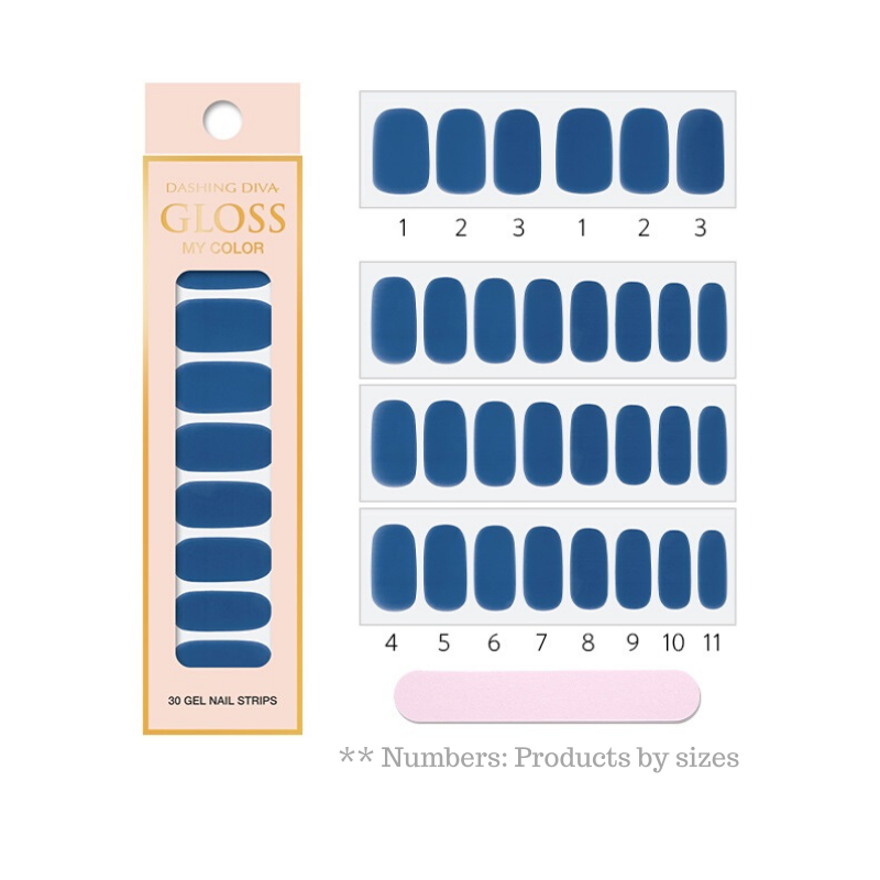 DASHING DIVA Gloss My Color Mani Classic Blue GC01