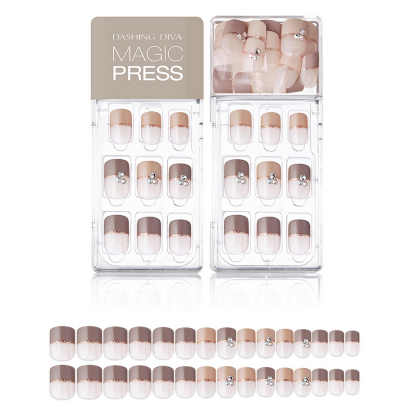 DASHING DIVA Magic Press Mani Cafe Latte MDR584