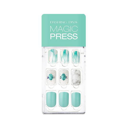 [BEST BUY] DASHING DIVA Magic Press Mani Sensual Turquoise MDR425