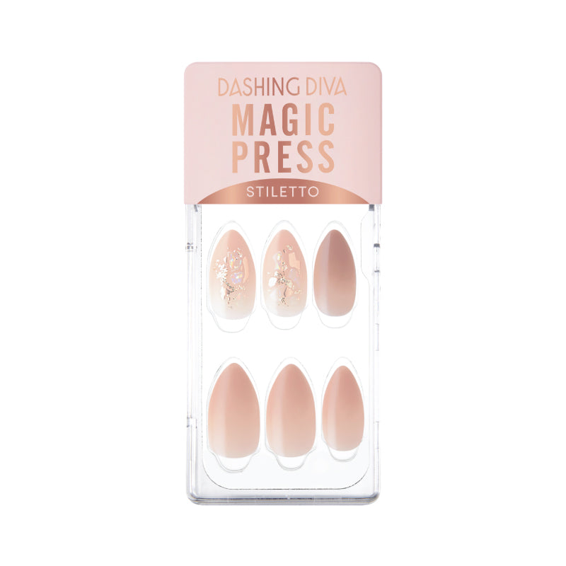 DASHING DIVA Magic Press Neutral Nacre Stiletto Mani MDR1053ST