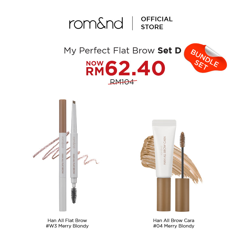 ROMAND My Perfect Flat Brow Set - 4 Option to Choose