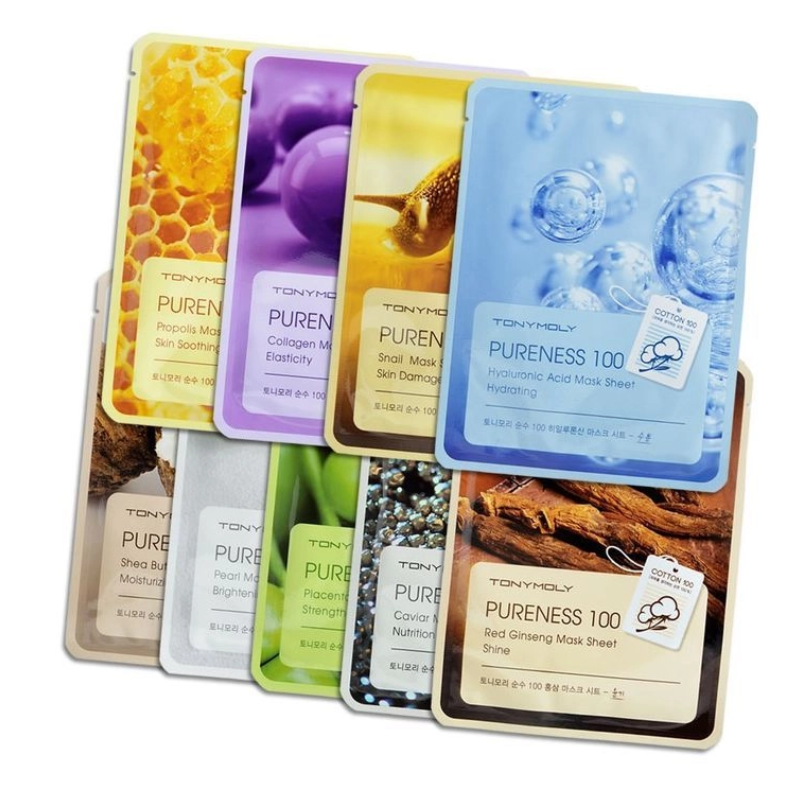 TONY MOLY Pureness 100 Facial Mask Sheet [9 Type to Choose]