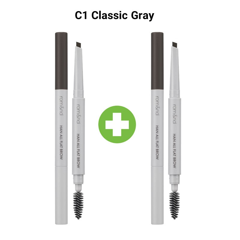 ROMAND Han All Flat Brow 1+1 SET [3 Color to Choose]