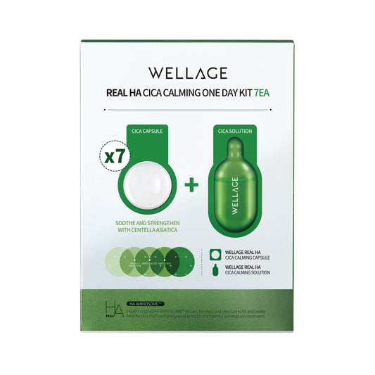 WELLAGE Real Ha Cica Calming One Day Kit [7EA] [CLEARANCE]