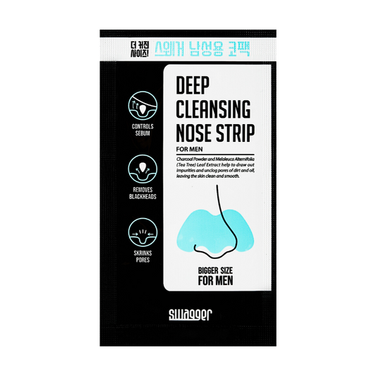 SWAGGER Deep Cleansing Nose Strip Charcoal & Tea Tree (10 Sheets)