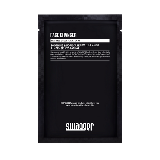 SWAGGER Face Changer Tea Tree Sheet Mask (10 Sheets / 20ml)