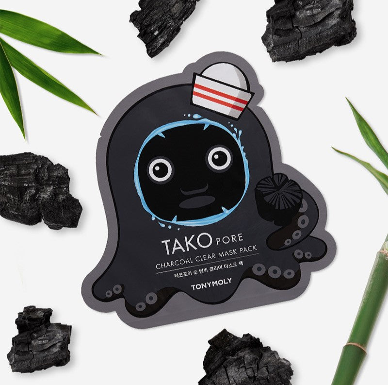 TONY MOLY TakoPore Charcoal Clear Mask Pack