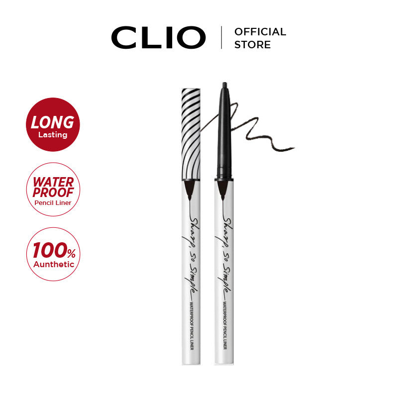 [CLEARANCE] CLIO Sharp, So Simple Waterproof Pencil Liner (19AD) [4 Colors to Choose]